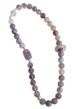 紫气东来紫水晶双圈手链