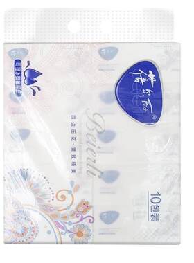 蓓尔丽125抽10包4层大包抽纸L码