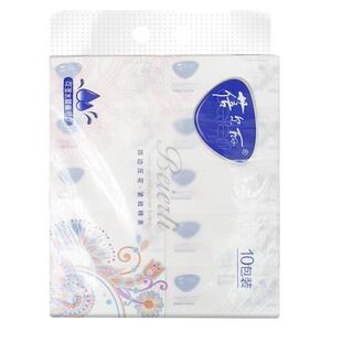 蓓尔丽花锦面纸婴儿孕妇可用4层加厚木浆大规格L码大包抽纸