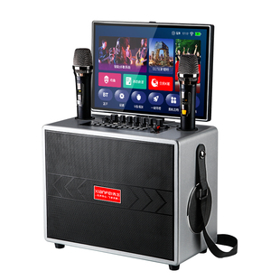 先飞广场舞户外K歌音响带显示屏家庭KTV套装点歌音箱一体机卡拉OK