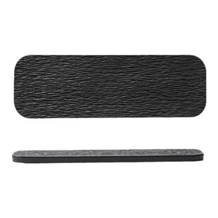 长方形寿司盘长条盘蛋糕甜品盘陶瓷刺身盘高级感寿司碟黑色摆盘