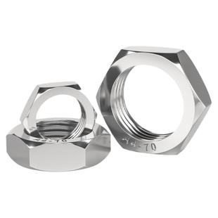 304不锈钢反牙薄螺母细牙左旋左牙反丝反扣螺丝帽6M8M10M12M16-24