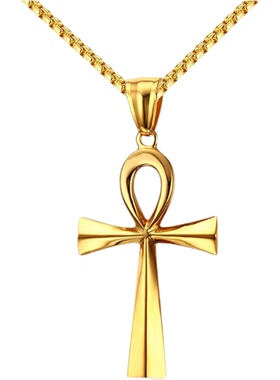 男女埃及生命之符十字架安卡项链