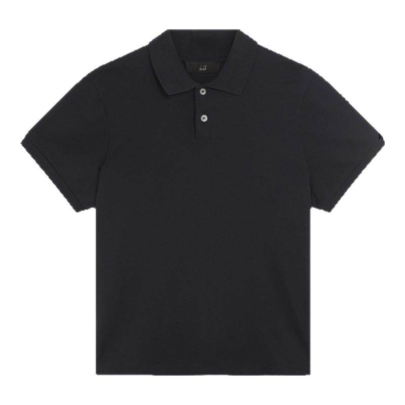 dunhill登喜路男海军蓝棉Polo衫
