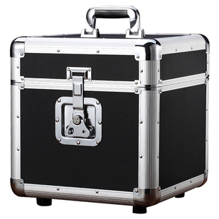 防潮保护收藏黑胶唱片收纳箱lp存放架子影碟保存CD专辑盒铝合金