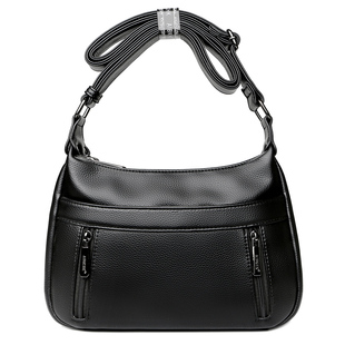 真皮包包女包2025新款时尚中年妈妈斜挎包大容量女士名牌单肩包女