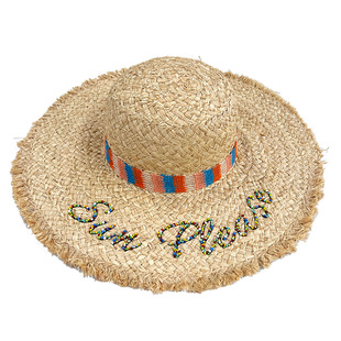 MICartsy王紫珊配饰车to go系列新款沙滩草帽海边遮阳防晒帽子女