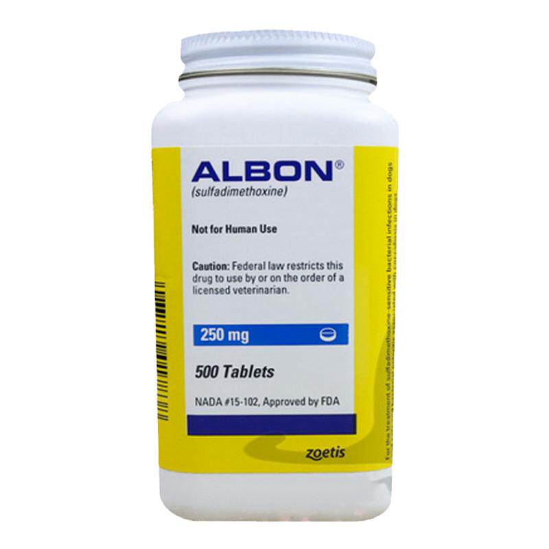 美国辉瑞 Pfizer Albon犬猫驱球虫药及治疗肠炎 便血 250mg/粒