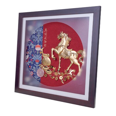 金箔壁挂画3030客厅古典中国风