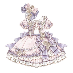 【尾款】 莱拉可爱少女原创lolita 连衣裙