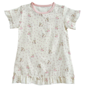 女孩睡裙夏季纯棉纱布薄款空调服