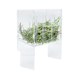 兔子草架亚克力大容量搭配厕所荷兰猪豚鼠牧草架宠物配套草架食盆