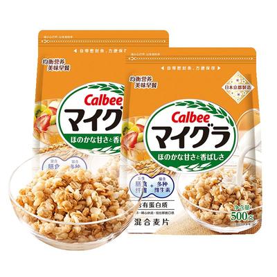 新品上市calbee卡乐比混合麦片