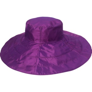 帽子女潮夏天大沿沙滩帽防晒防紫外线可折叠大檐帽海边太阳遮阳帽