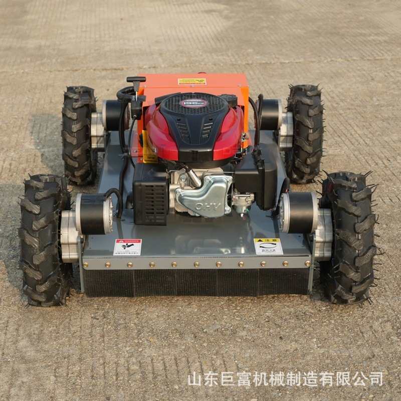 四轮履带遥控割草机全地形除草草坪修剪机果园山地多功能碎草机