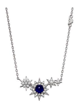 阿玛尼夜空蓝星月女士项链