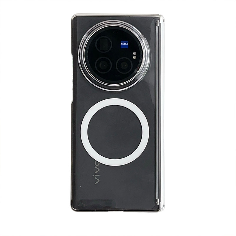 适用于vivo xfold6手机壳透明款xfold5铰链全包磁性中轴保护磁吸xfold3pro女男款单后壳新款magsa