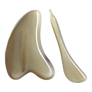 爱珍堂天然牛角脸部刮痧板面部专用刮脸板眼部拨筋棒脸部全身通用