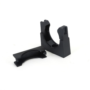 塑料波纹管固定支架带软管黑色带盖不带盖管卡波纹管固定座管夹