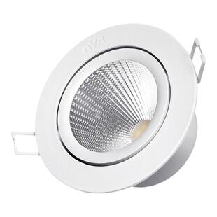 雷士照明cob射灯嵌入式led牛眼天花孔灯商用防眩光背景墙聚光筒灯