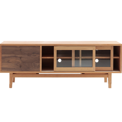 mumo木墨电视柜简约黑胡桃