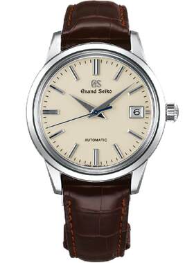 【奶油面】GrandSeiko冠蓝狮gs简约大三针机械正装手表男SBGR261G