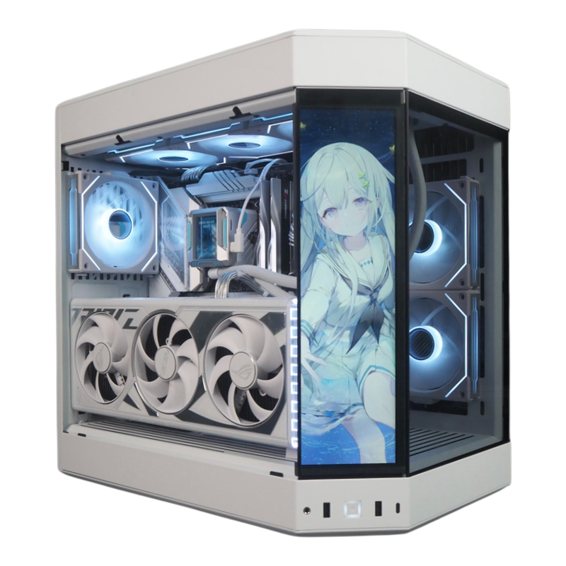 双11幕野装机AMD 5060TI/5070/5070TI/5080白海景房DIY电脑主机