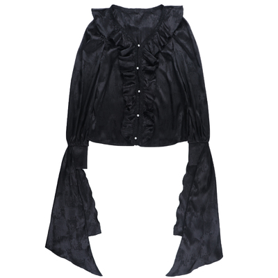 哥特风黑寡妇鱼尾裙长裙