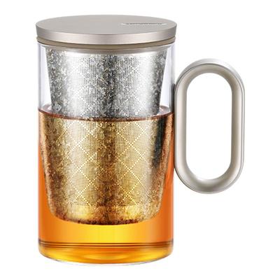 尚明玻璃钛滤网泡茶杯