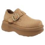 saturdaymode厚底加绒勃肯鞋女2026春季轻便松糕底休闲通勤乐福鞋