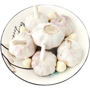 大蒜头干蒜农家自种大蒜籽白皮安徽安庆宿松特产蔬菜多瓣大蒜500g