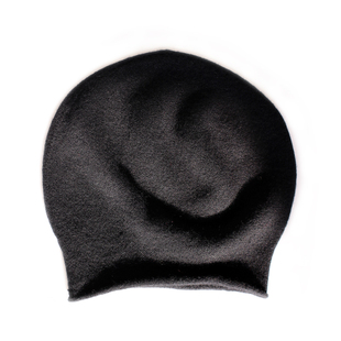 AI家意式欧美休闲户外运动纯山羊绒针织便帽 包头帽无檐冷帽保暖