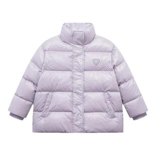 笛莎官方童装女童亮面羽绒服加厚冬季新款大童女孩儿童免洗面包服