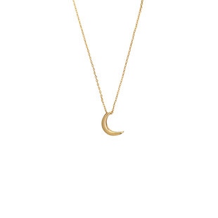 「月光餐厅」法式高级感包金轻奢优雅百搭月亮项链/锁骨链