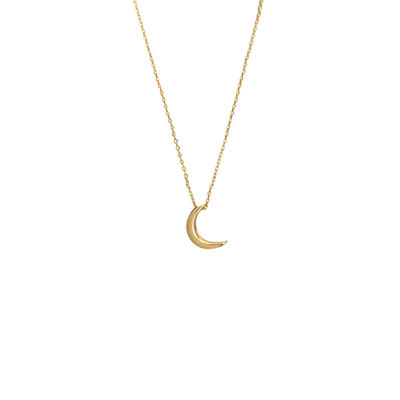 月光餐厅法式高级感月亮项链