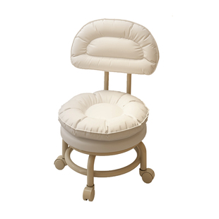 万向轮小凳子家用矮凳滑轮移动凳子儿童椅子靠背椅轮子小板凳座椅