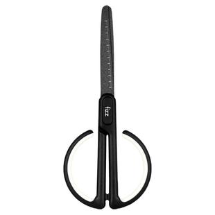 fizz飞兹特氟龙剪刀家用圆头剪刀不粘胶带小号手工剪刀不锈钢剪子办公拆快递剪刀便携小剪刀省力家用小型剪子