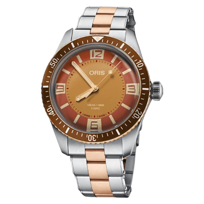 ORIS豪利时加州落日400自主机芯65复刻系列复古潜水腕表