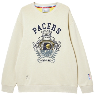 杰克琼斯秋冬季男装卫衣上衣NBA联名印第安纳步行者队宽松潮流