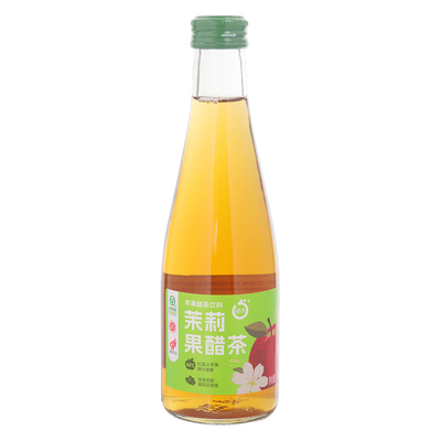 绿杰茉莉果醋茶饮料95%果汁280ml*6瓶装0代糖0脂肪茶饮料酸爽解腻
