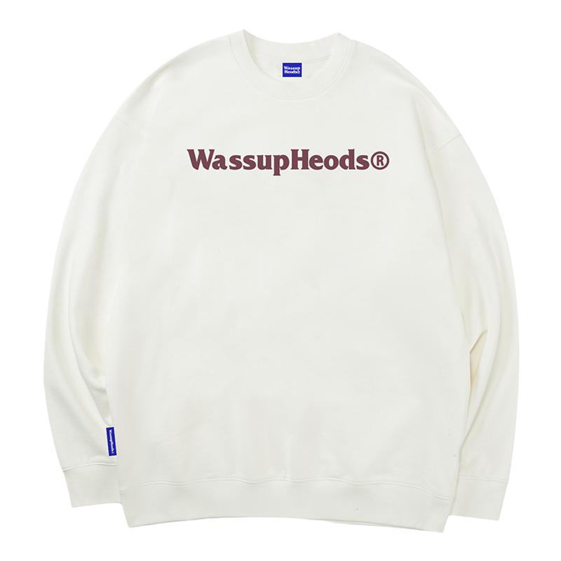 WASSUPHEODS国潮圆领卫衣上衣