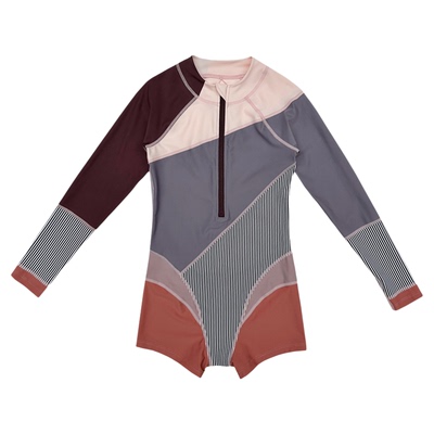 有这么只长袖连体防晒亲子泳衣