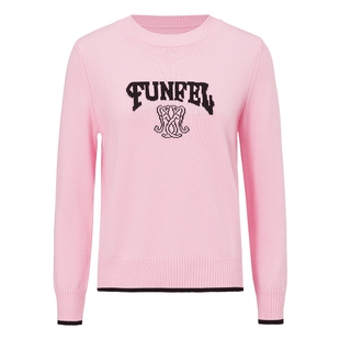 【绵羊毛】FF仿佛2025年春季新款针织衫女圆领长袖修身上衣浅春系