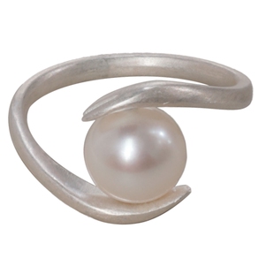 LOPHNE原创设计天然淡水珍珠纯银戒指复古精致文艺简约轻奢高级感
