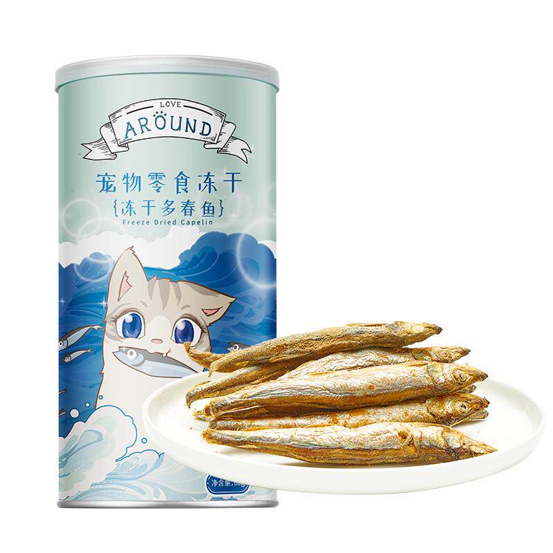 爱立方多春鱼冻干小鱼冻干零食罐