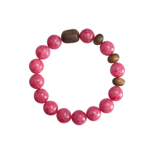 曦光里【神祇】精力/不骄不躁 本命年红沉香天然樱花蔷薇辉石手串