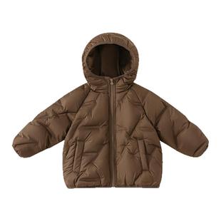 贝贝城儿童羽绒服秋冬新款男童纯色休闲羽绒服保暖女宝羽绒冬装潮