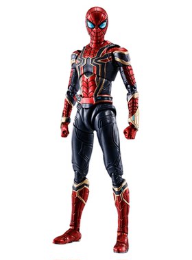 有货万代 SHF 钢铁蜘蛛侠 蜘蛛侠3：英雄无归 可动 手办模型