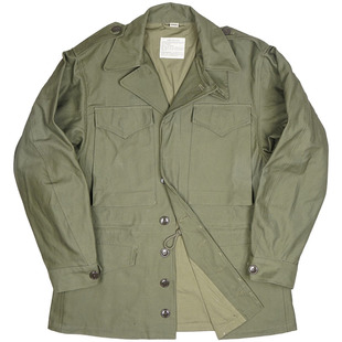 美式复古M43夹克外套男款风衣春秋 复刻军事风宽松 纯棉高密贡缎