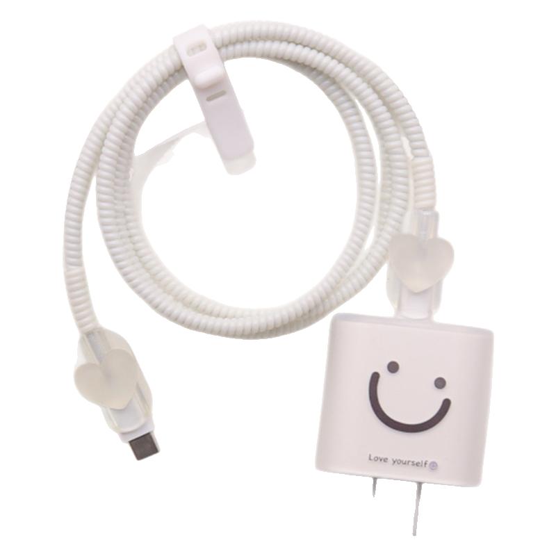 16promax适用苹果15数据线保护套12/14/13充电器头ipad20W防摔壳